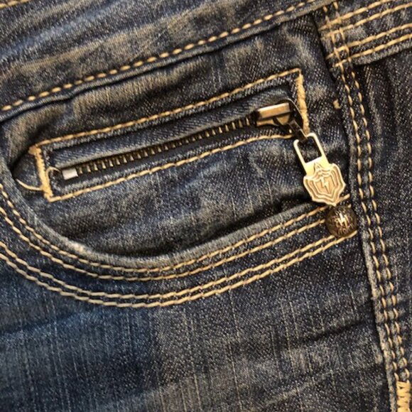 ReRock Express Barely Boot Cut Jeans Size 8L - Picture 3 of 6